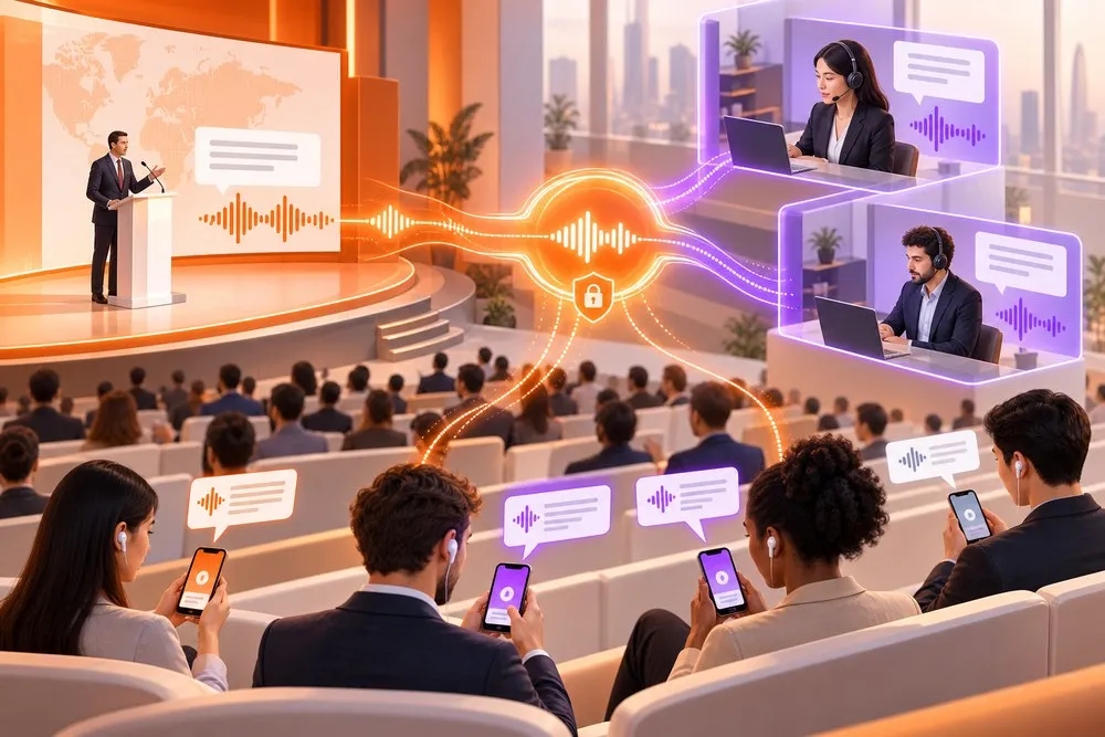 功能上新｜MarsVox 新增译员同传，让人工译音与 AI 字幕同步抵达！